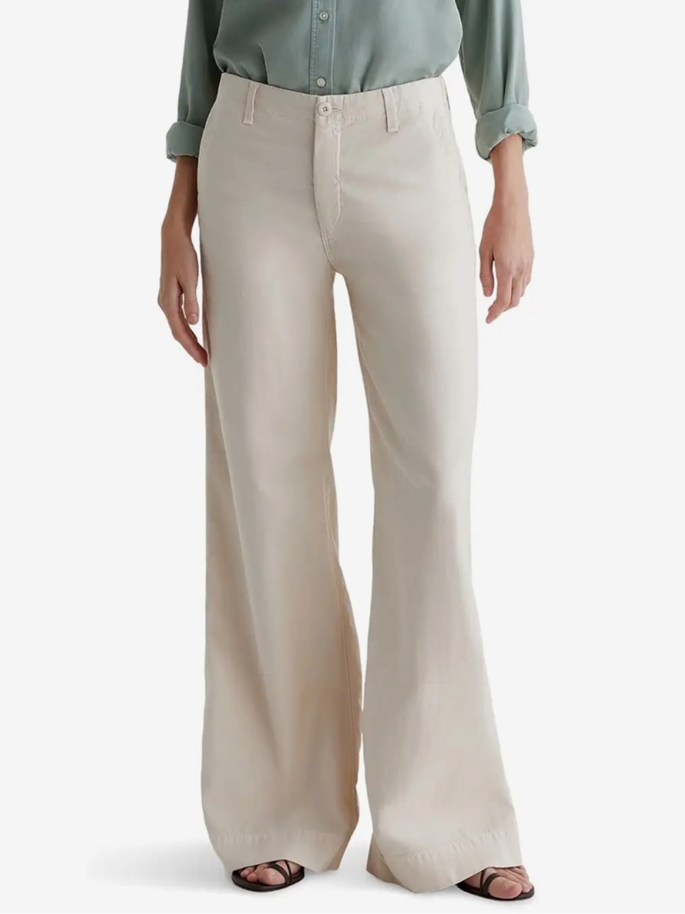 AG Laurent Wide-Leg Pants in Opal